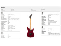 Jackson Pro Origins 1985 San Dimas SD1 HH FR Maple Fingerboard Candy Apple Red Jackson Pro Origins 1985 San Dimas SD1 HH FR Maple Fingerboard Candy Apple Red